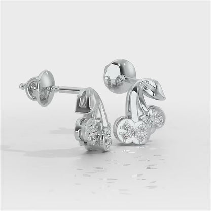 Timeless Tenderness Silver Stud Earrings - White Gold Video