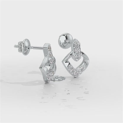 Vintage Chic Silver Earrings - White Gold Video