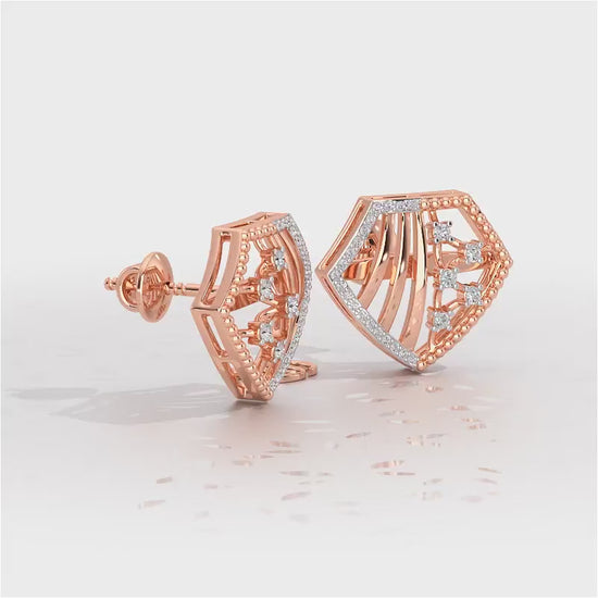 Silver Bliss Silver Earrings - Rose Gold Video