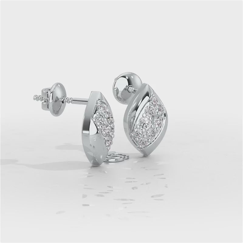 Silver Divas Silver Earrings - White Gold Video
