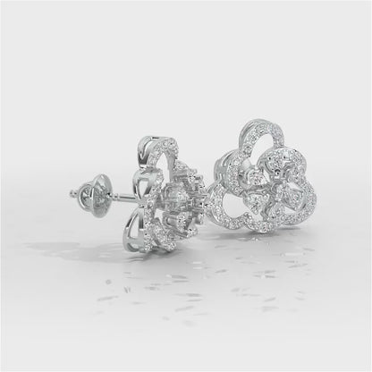Posh Prism Silver Earrings - White Gold Video
