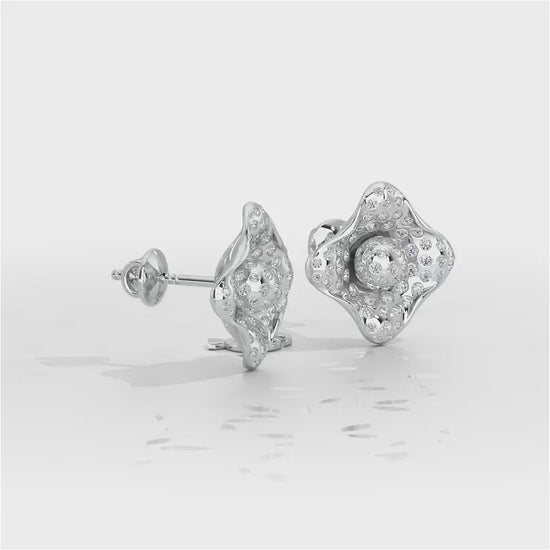Timeless Twinkle Silver Earrings - White Gold Video