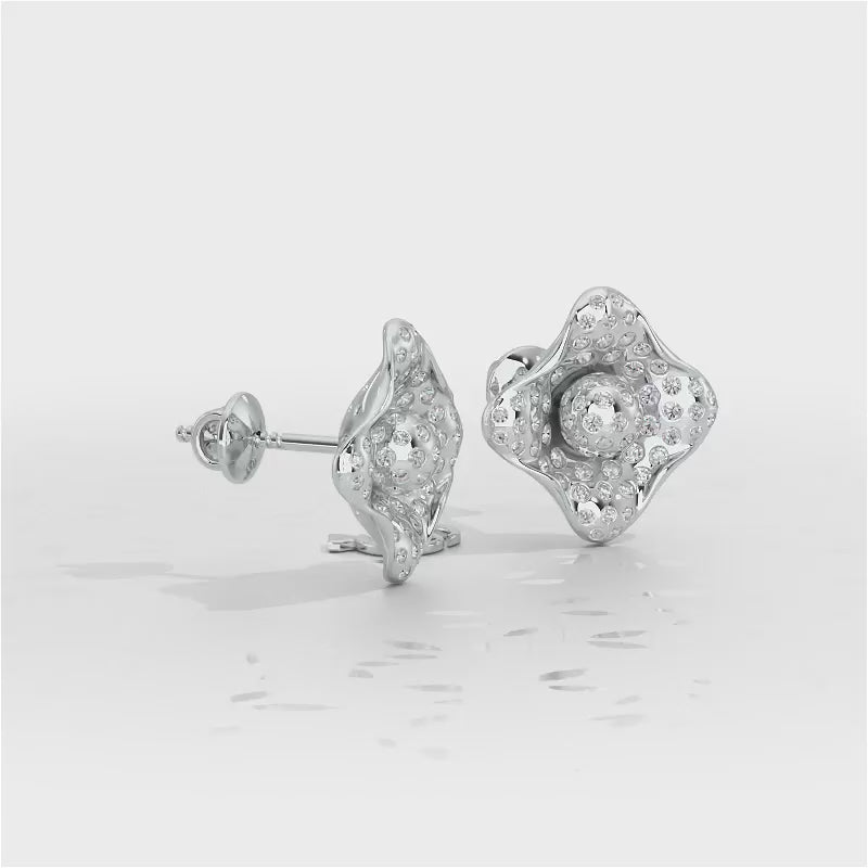 Timeless Twinkle Silver Earrings - White Gold Video