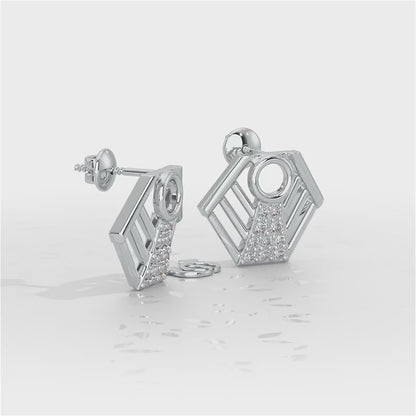 Silver Dynasty Silver Earrings - White Gold Video