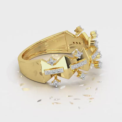 Sheen Party Silver Ring - Yellow Gold Video