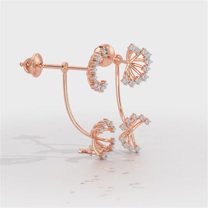 Jewel Jamboree Silver Drop Earrings - Rose Gold Video