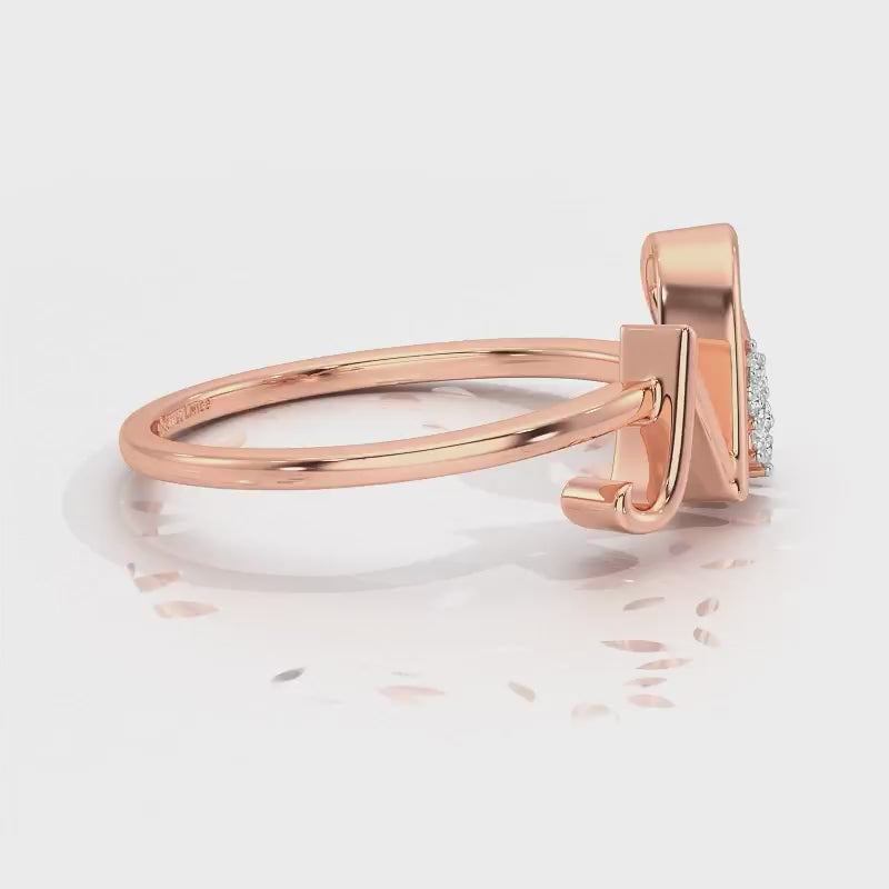 Flora N Silver Ring - Rose Gold Video