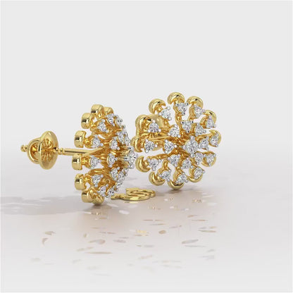Emanate Shine Silver Earrings - Yellow Gold Video