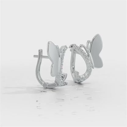 Perched Butterfly Silver Bali - White Gold Video