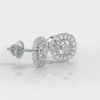 Surreal Vision Silver Earrings - White Gold Video