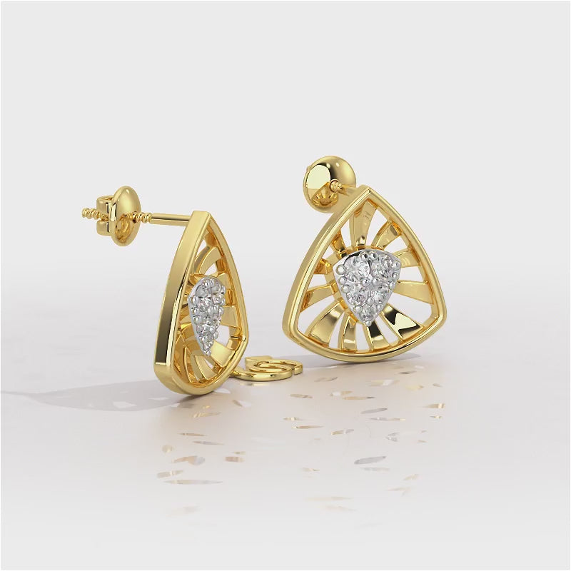 Bling Buddies Silver Earrings - Yellow Gold Video