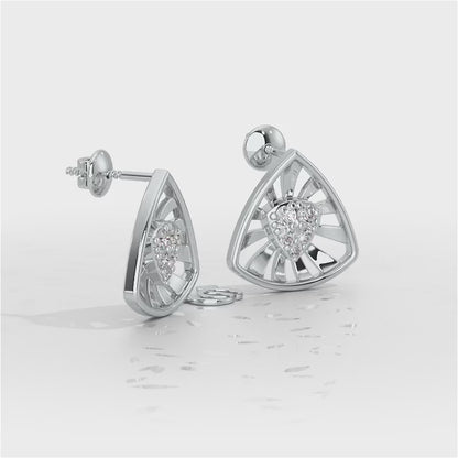 Bling Buddies Silver Earrings - White Gold Video