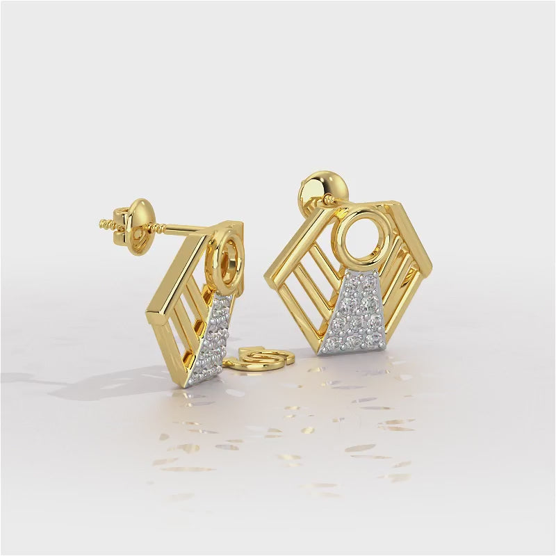 Silver Dynasty Silver Earrings - Yellow Gold Video