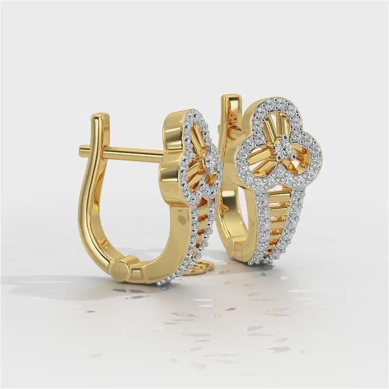 Pinwheel Flora Silver Bali - Yellow Gold Video