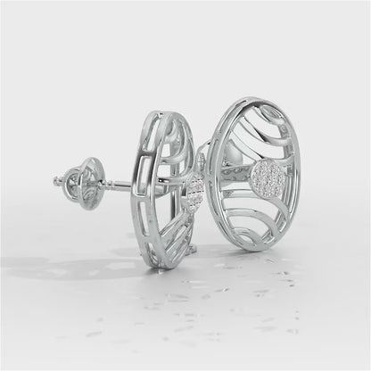 Pure Light Silver Earrings - White Gold Video