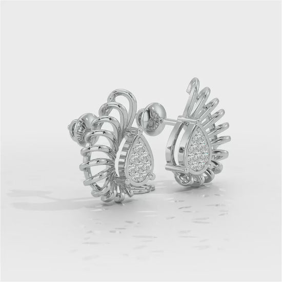 Seduisante Silver Studs - White Gold Video