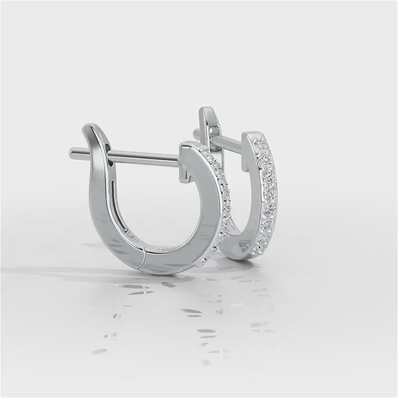 Celeste Silver Bali Earrings - White Gold Video
