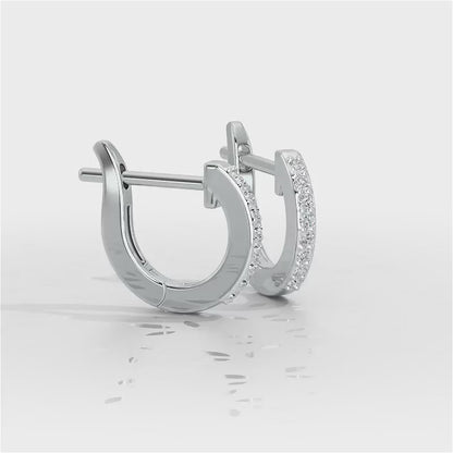 Celeste Silver Bali Earrings - White Gold Video