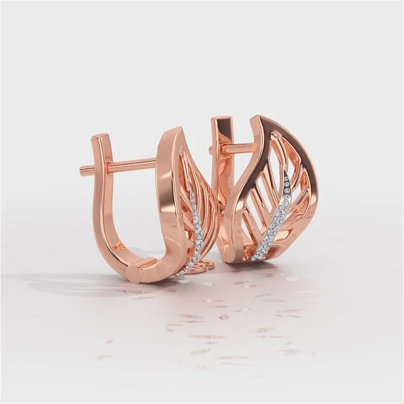 Contort Leaf Silver Bali - Rose Gold Video