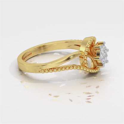 Prisma Silver Ring - Yellow Gold Video