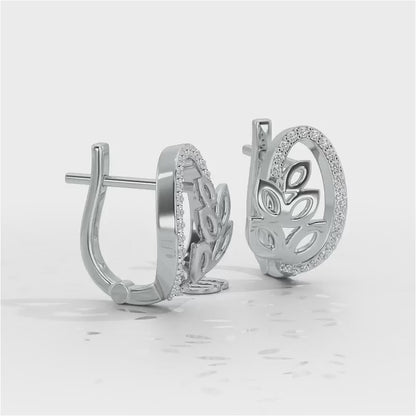 Oval N Leaves Silver Bali - White Gold Video