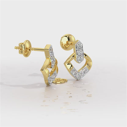 Vintage Chic Silver Earrings - Yellow Gold Video