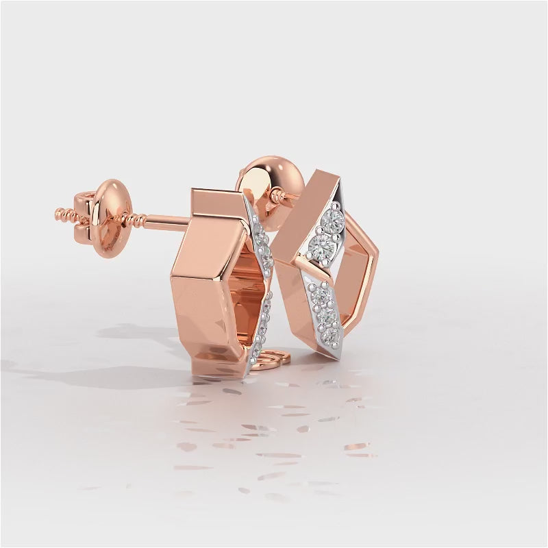 Lumina Silver Earrings - Rose Gold Video
