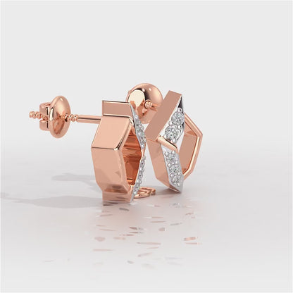 Lumina Silver Earrings - Rose Gold Video