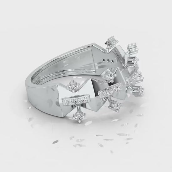 Sheen Party Silver Ring - White Gold Video