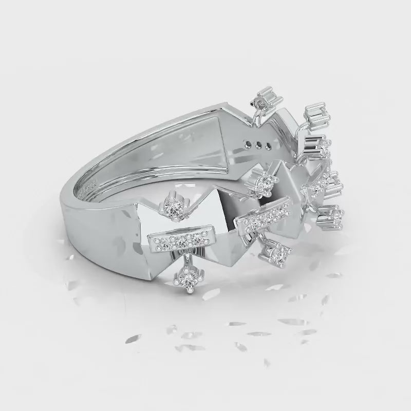 Sheen Party Silver Ring - White Gold Video