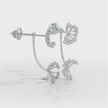 Jewel Jamboree Silver Drop Earrings - White Gold Video