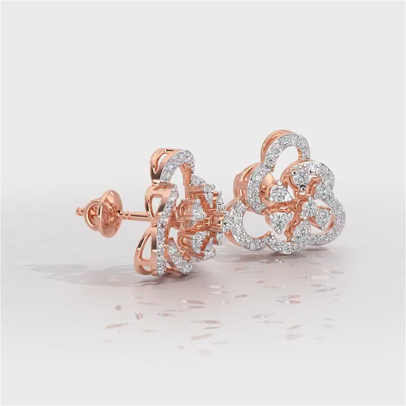 Posh Prism Silver Earrings - Rose Gold Video