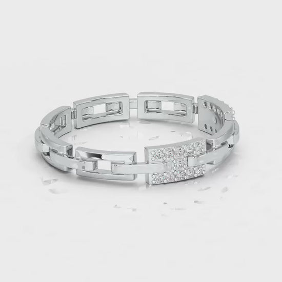 Buckle Silver Ring - White Gold Video