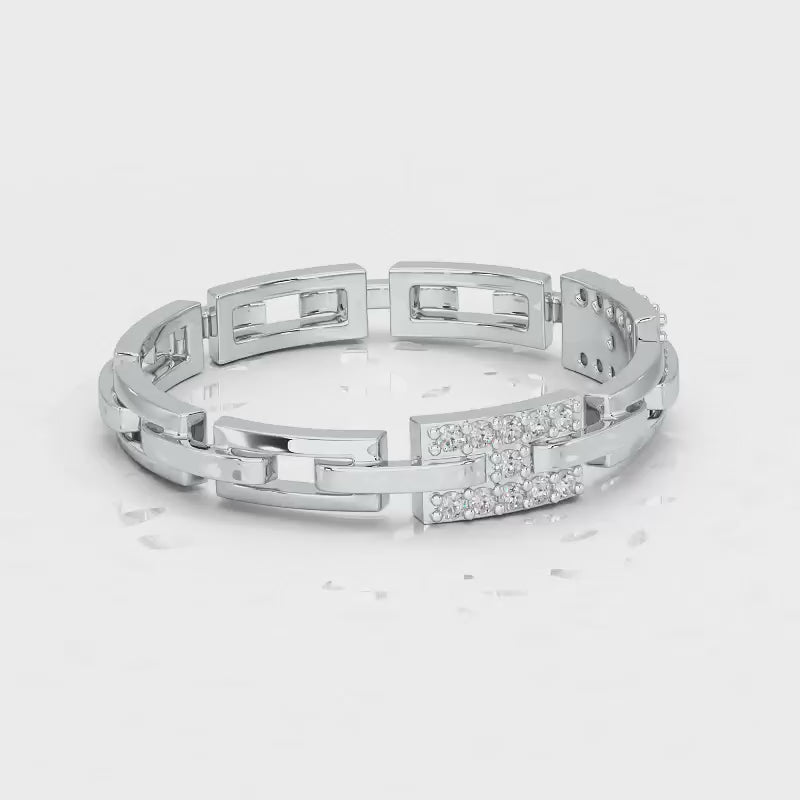 Buckle Silver Ring - White Gold Video