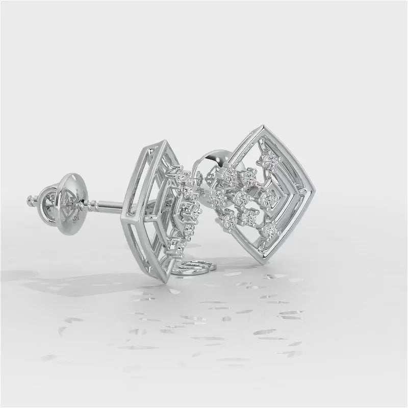 Mystic Trinket Silver Earrings - White Gold Video