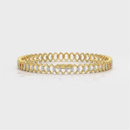 Etonnante Silver Bangle - Yellow Gold Video