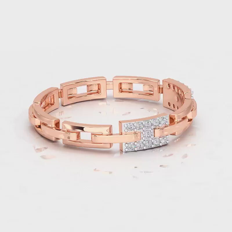 Buckle Silver Ring - Rose Gold Video