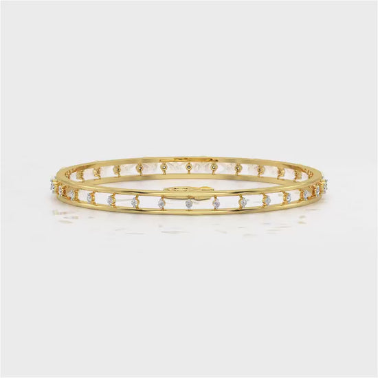 Embracing Silver Bangles - Yellow Gold Video