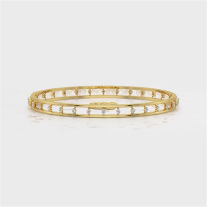Embracing Silver Bangles - Yellow Gold Video