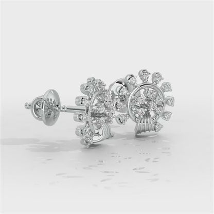 Divine Shine Silver Earrings - White Gold Video