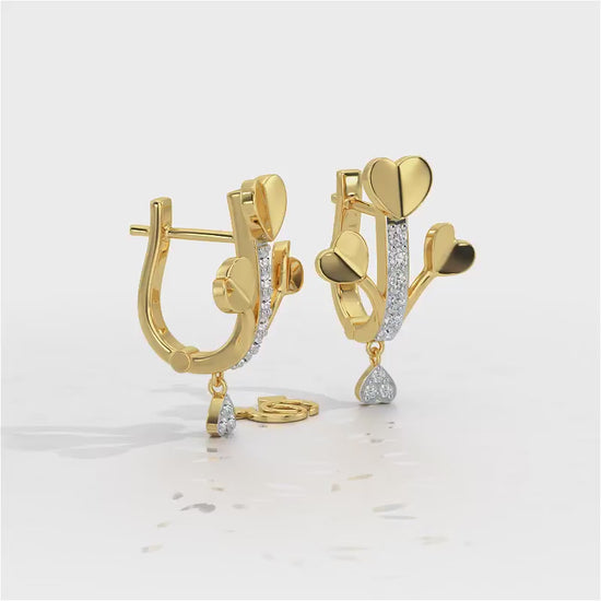 Heart Shoot Silver Bali - Yellow Gold Video