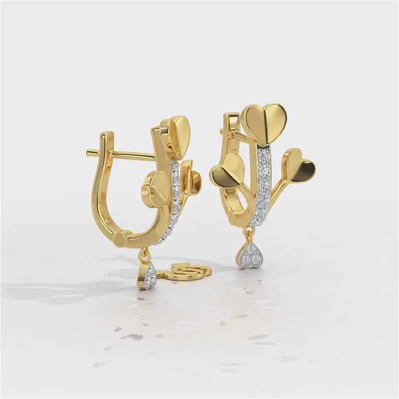 Heart Shoot Silver Bali - Yellow Gold Video