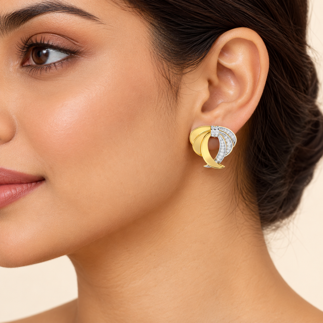 Radiant Ruffle Silver Earrings