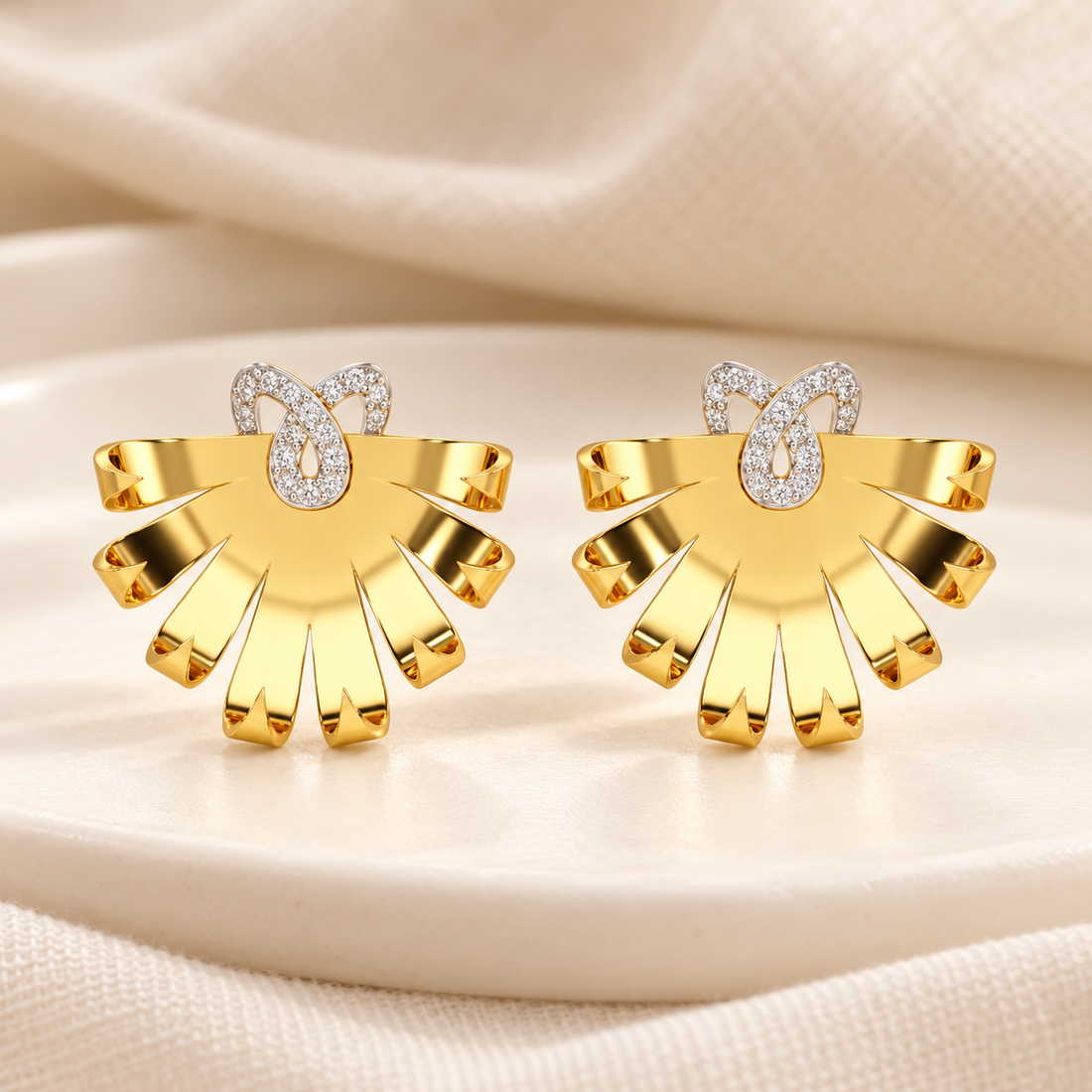 Radiant Scintilla Silver Earrings