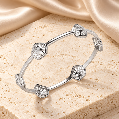 Scintillate Silver Bangles White Gold aesthetic image