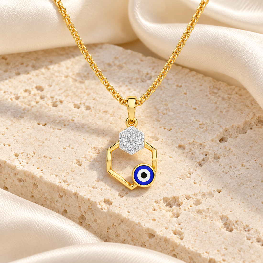 Seeing Shield Silver Pendant