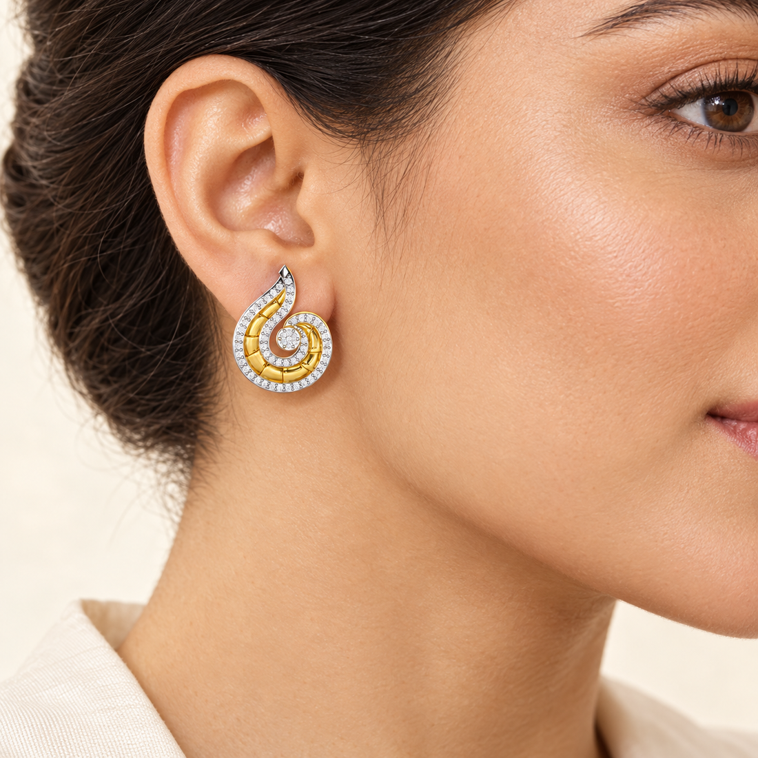 Serene Glow Silver Earrings