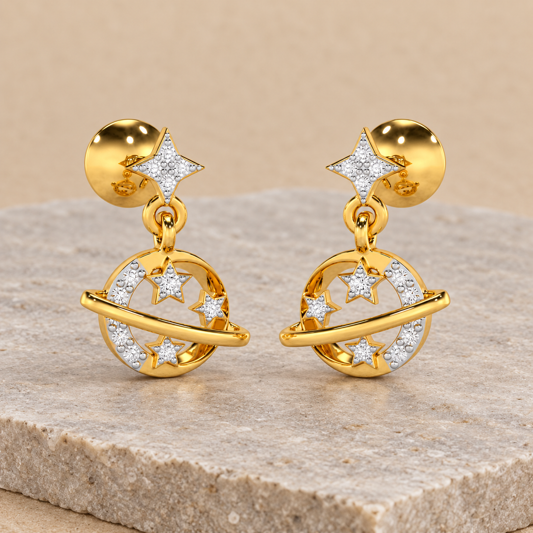 Shimmering Serendipity Silver Stud Earrings