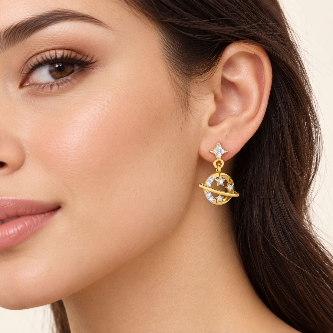 Shimmering Serendipity Silver Stud Earrings