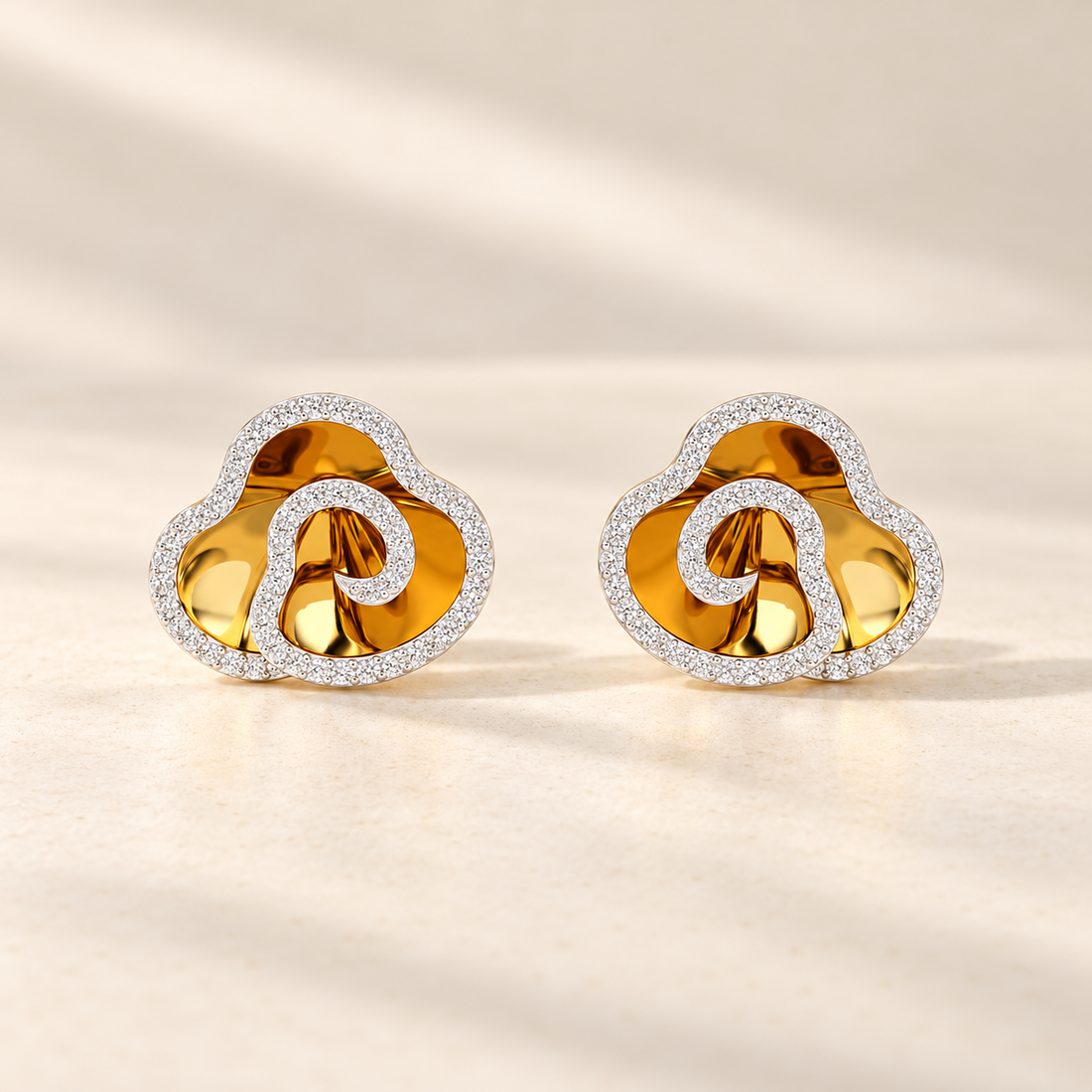 Shining Elegance Silver Earrings